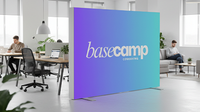 Textilspannrahmen mit Akustikfunktion – Ruhe & Flexibilität für Coworking-Spaces