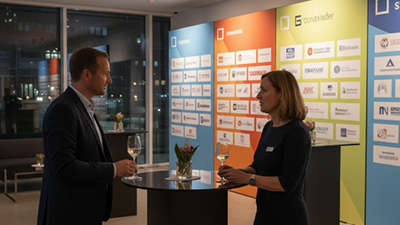 Textilspannrahmen für Event-Lounges – Sponsorenflächen flexibel gestalten