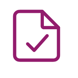 Checkliste als Symbol für die technische Prüfung der Druckdaten