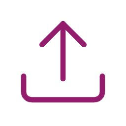 Upload-Symbol als Hinweis zum Hochladen von Druckdaten