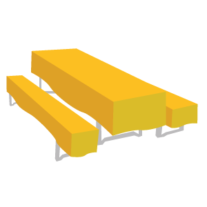 Hussen für Bierzeltgarnituren